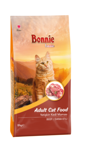 BONNIE KEDİ MAMASI 10 KG DANA ETLİ YETİŞKİN *BNP160 resmi