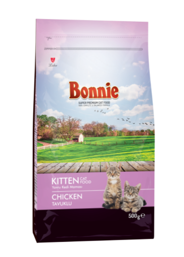 BONNİE KEDİ MAMASI 500 GR YAVRU TAVUK ETLİ resmi