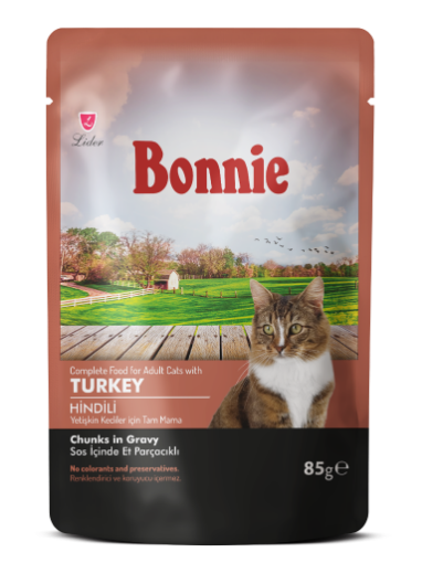 BONNİE KEDİ POUCH 85GR ÖRDEK HİNDİ resmi