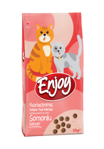 ENJOY KEDİ MAMASI 10 KG KISIRLAŞTIRILMIŞ SOMONLU *ENJ30 resmi