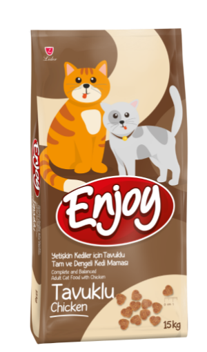 ENJOY KEDİ MAMASI 15 KG TAVUK ETLİ resmi