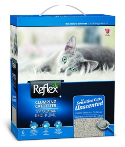 REFLEX KEDİ KUMU 6LT KOKUSUZ SENSITIVE *RFB004 resmi