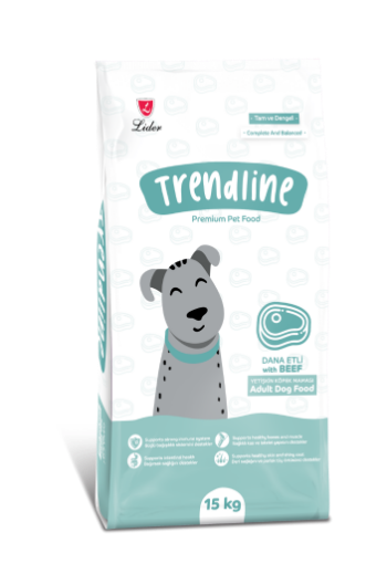 TRENDLINE KÖPEK MAMASI 15 KG BİFTEKLİ *15 TRE102 resmi