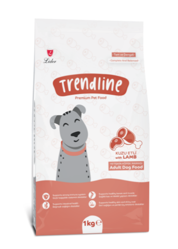 TRENDLINE KÖPEK MAMASI 1 KG KUZU ETLİ *15 TRE12 resmi