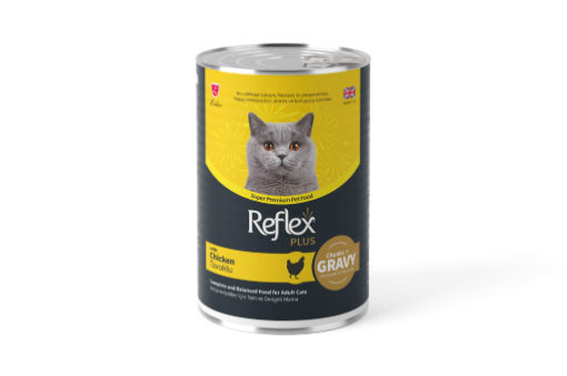 REFLEX KEDİ KONSERVESİ 400GR SOSLU TAVUKLU resmi