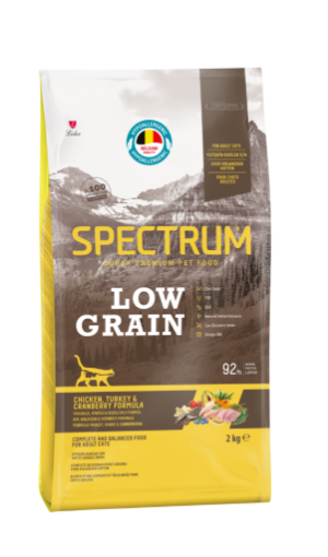 SPECTRUM LOW GRAIN KEDİ MAMASI 2 KG TAVUK & HİNDİ *SPL057 resmi