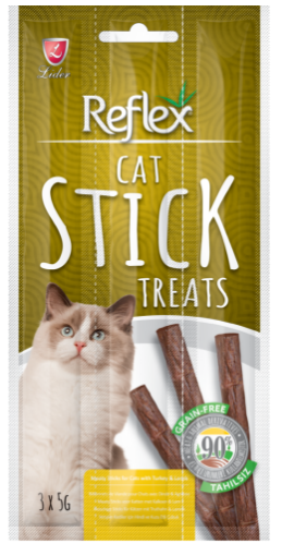 REFLEX KEDİ ÖDÜL ÇUBUK 3X5 GR HİNDİ KUZU resmi