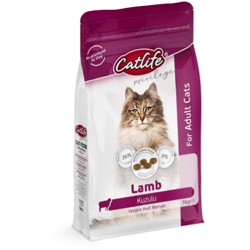 CATLIFE KEDİ MAMASI 1 KG KUZU ETLİ resmi