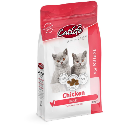 CATLIFE KEDİ MAMASI 1 KG YAVRU TAVUK ETLİ *CLFD07 resmi