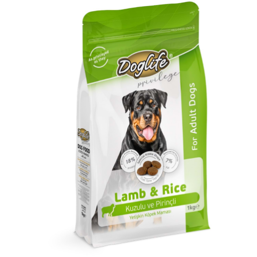 DOGLIFE KÖPEK MAMASI 1 KG KUZU ETLİ resmi