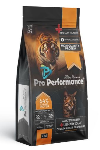 PRO PERFORMANCE KEDİ MAMASI 2 KG KISIRLAŞTIRILMIŞ TAVUK & PİRİNÇ resmi