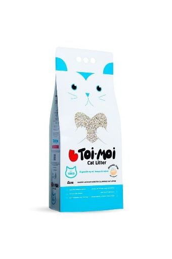 TOİ MOİ KEDİ KUMU 10KG BENTONİT MARSİLYA SABUNLU resmi