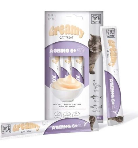 M-PETS AGEİN 6 FONKSİYONEL KREMA KEDİ ÖDÜL MAMASI 4'LÜ
 resmi