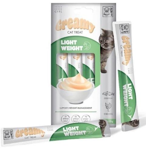 M-PETS LİGHT WEİGHT DİYET KREMA KEDİ ÖDÜL MAMASI  4'LÜ
 resmi