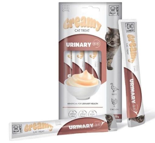 M-PETS ÜRİNER SİSTEM DESTEKLEYİCİ KREMA KEDİ ÖDÜL MAMASI 4'LÜ
 resmi