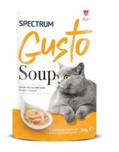 SPECTRUM GUSTO TAVUKLU HAVUÇLU KEDİ ÇORBASI 50GR resmi