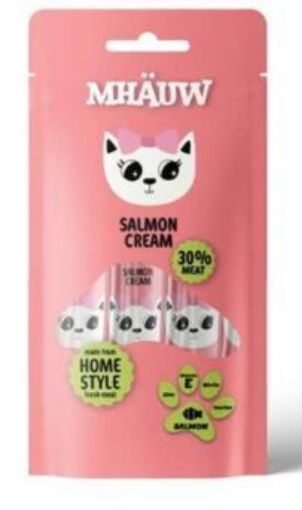 MHAUW KEDİ KREMA 4X15GR SOMONLU resmi