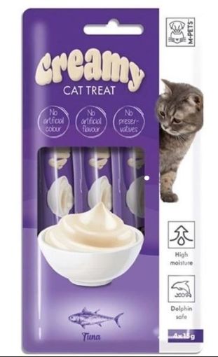 M-PETS KEDİ KREMA 4X15GR TON BALIKLI resmi