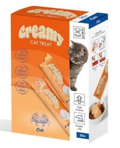 M-PETS KEDİ KREMA 25X15GR YENGEÇLİ resmi