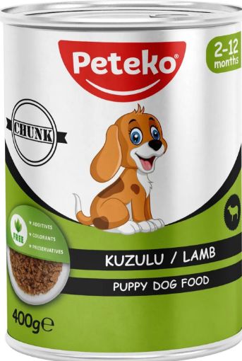 PETEKO KONSERVE KÖPEK 400GR YAVRU KUZULU JELLİ resmi