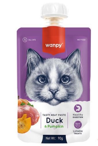 WANPY KEDİ KREMA 90 GR ÖRDEK BAL KABAK resmi