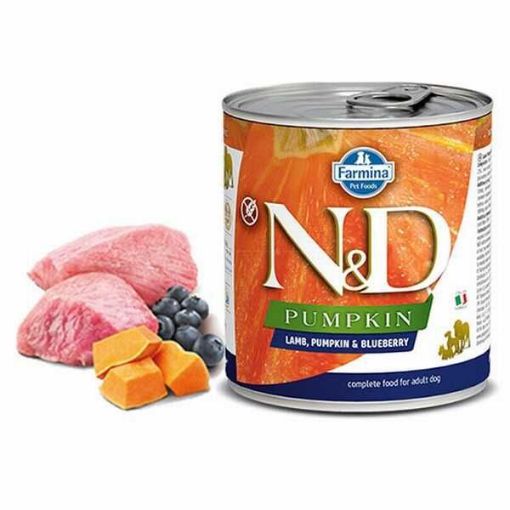 N&D PUM KONSERVE KÖPEK 285 GR BAL KABAKLI & KUZULU resmi